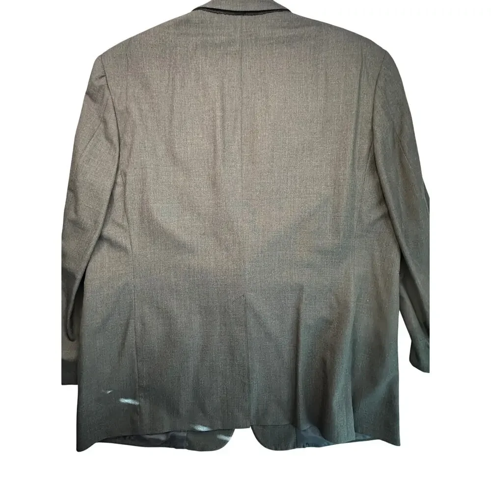 Brooks Brothers Brooksease Blazer Charcoal Grey Wool 46R
